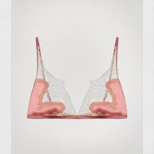 😵2 FOR 25$🥰 NWT Silk Lace Brallette , Size L